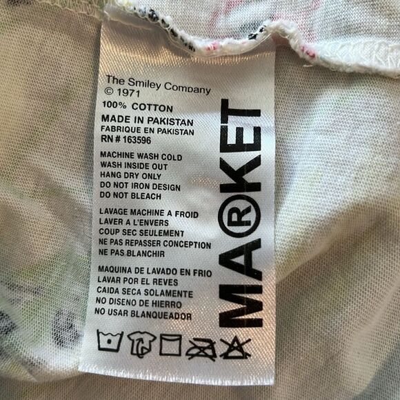 Market x Smiley Coloring Book Tee. Size XL - Picture 6 of 9